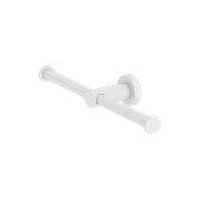 Mecca Double Toilet Roll Holder Matte White gallery detail image
