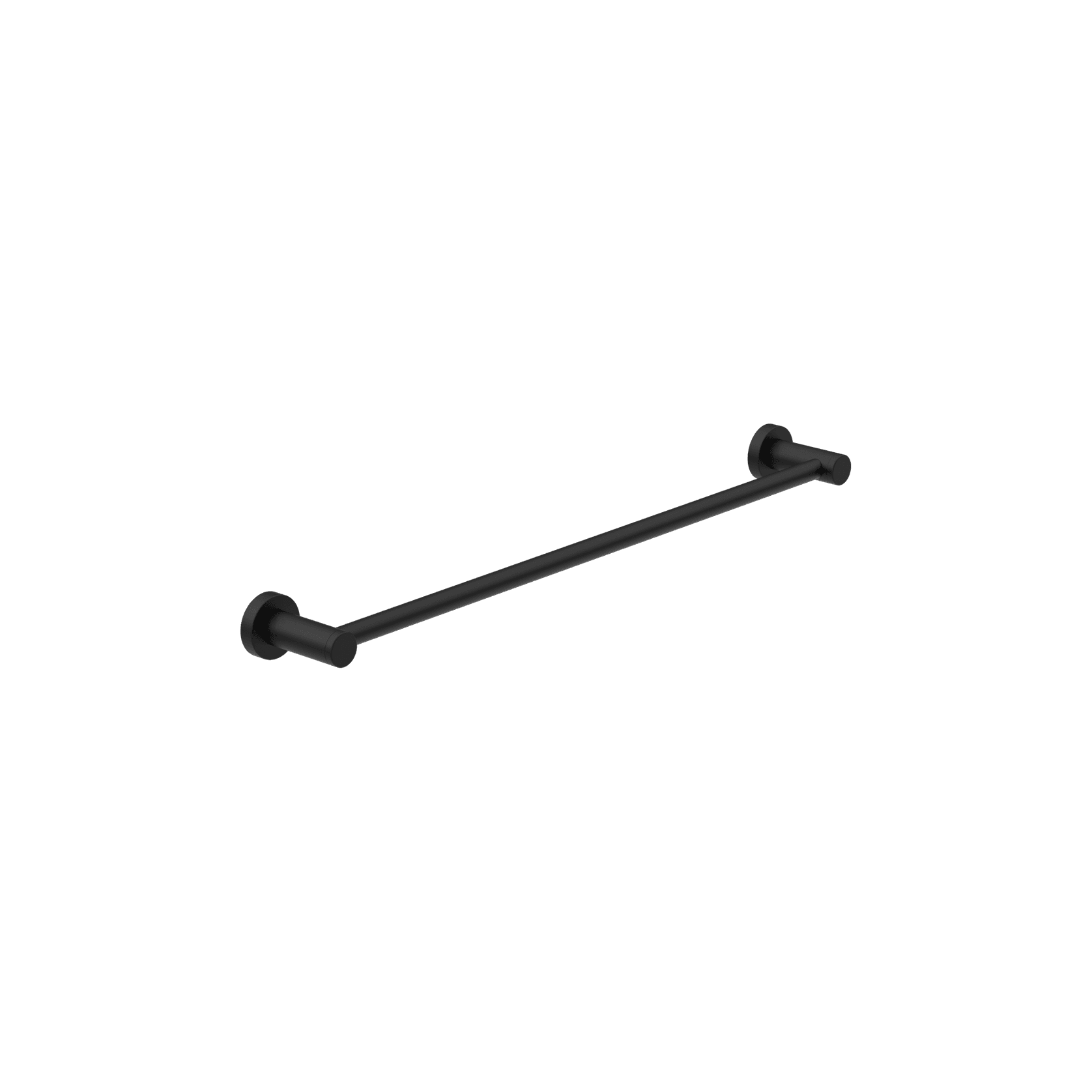 Dolce II Single Towel Rail 600mm Matte Black gallery detail image