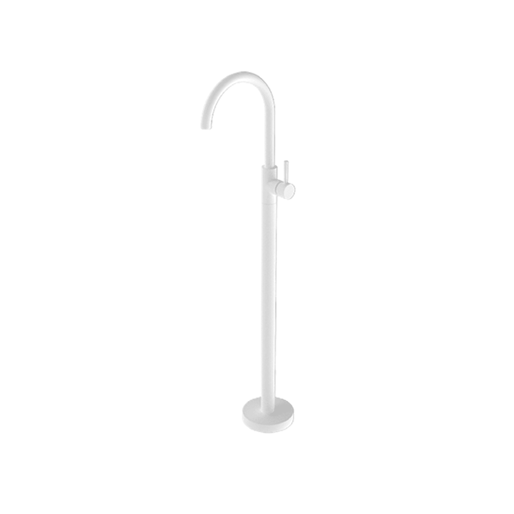Mecca Freestanding Bath Mixer Matte White gallery detail image