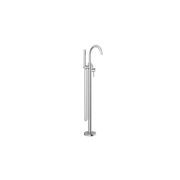 Mecca Round Freestanding Mixer With Hand Shower Chrome gallery detail image