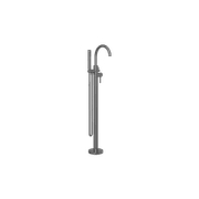 Mecca Round Freestanding Mixer With Hand Shower Gun Metal gallery detail image