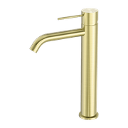 Mecca Tall Basin Mixer Brushed Gold gallery detail image