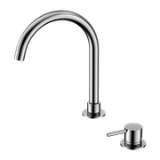 Mecca Hob Basin Mixer Round Swivel Spout Chrome gallery detail image