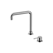 Mecca Hob Basin Mixer Square Swivel Spout Chrome gallery detail image