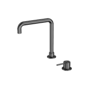 Mecca Hob Basin Mixer Square Swivel Spout Gun Metal gallery detail image