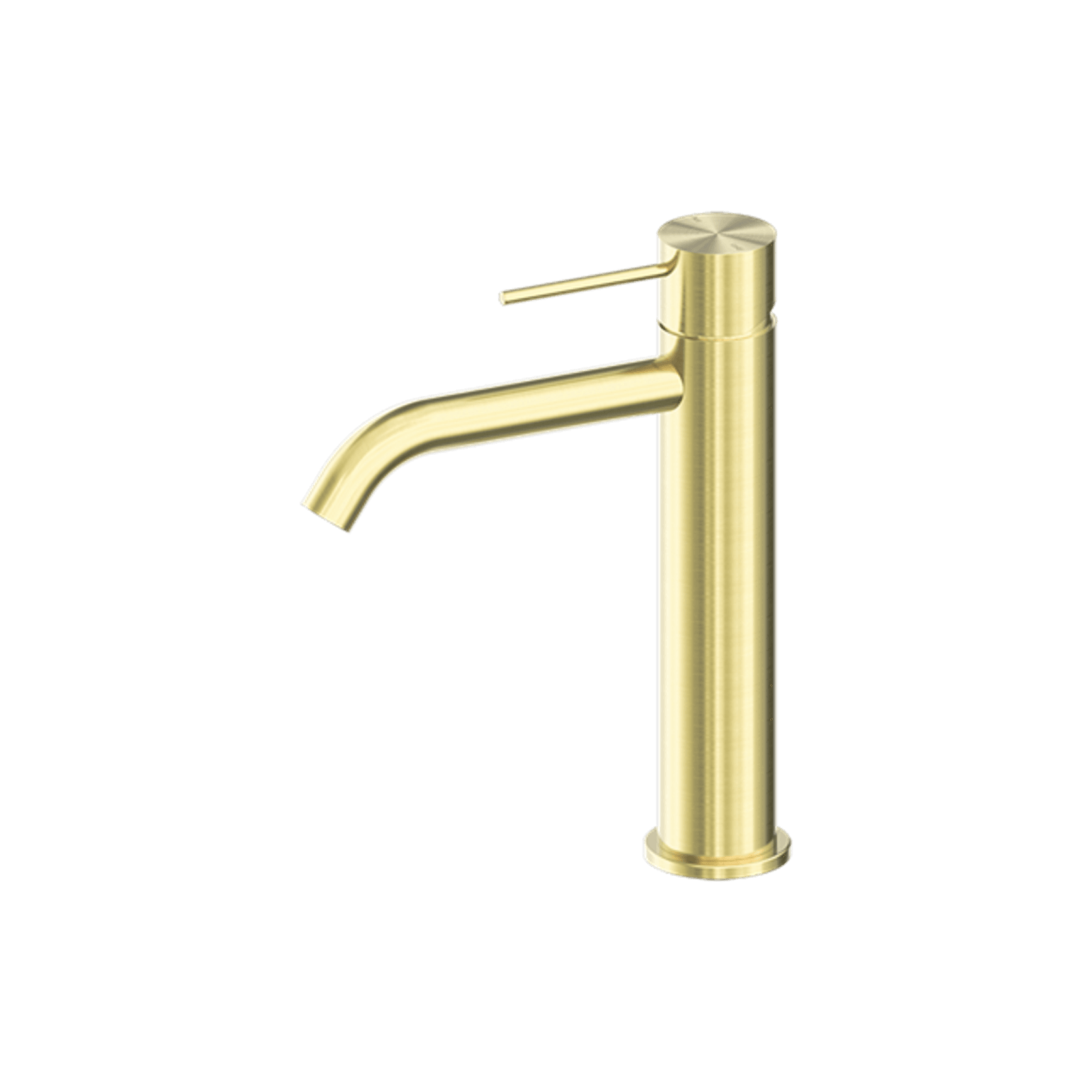 Mecca Mid Tall Basin Mixer Brushed Gold gallery detail image