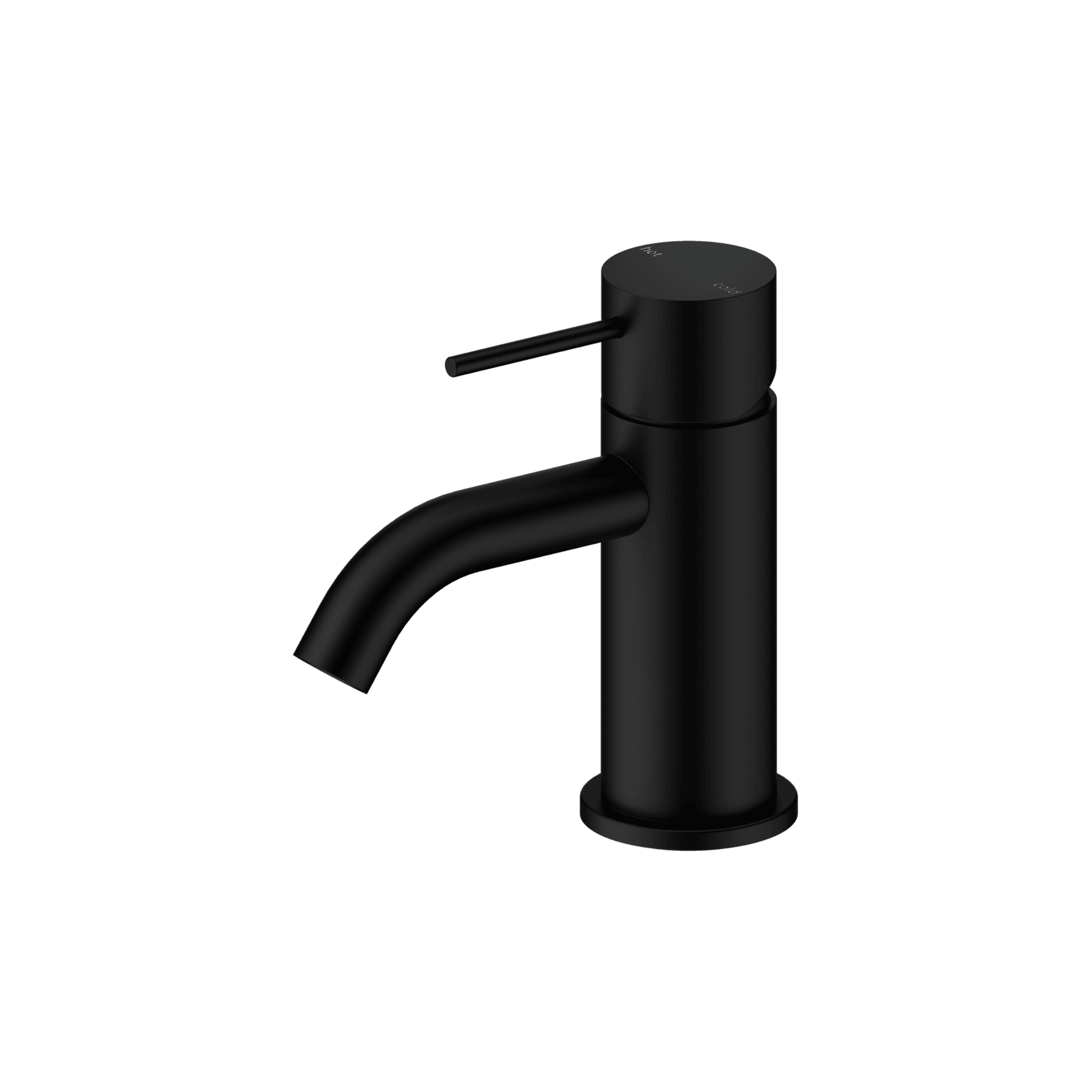 Mecca Mini Basin Mixer Matte Black gallery detail image