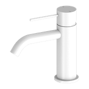 Mecca Basin Mixer Matte White gallery detail image