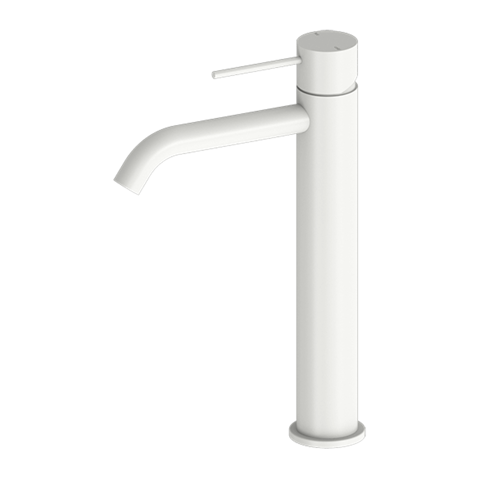 Mecca Tall Basin Mixer Matte White gallery detail image