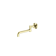 Mecca Wall Mounted Swivel Bath Spout Only 225mm Brushed Gold gallery detail image