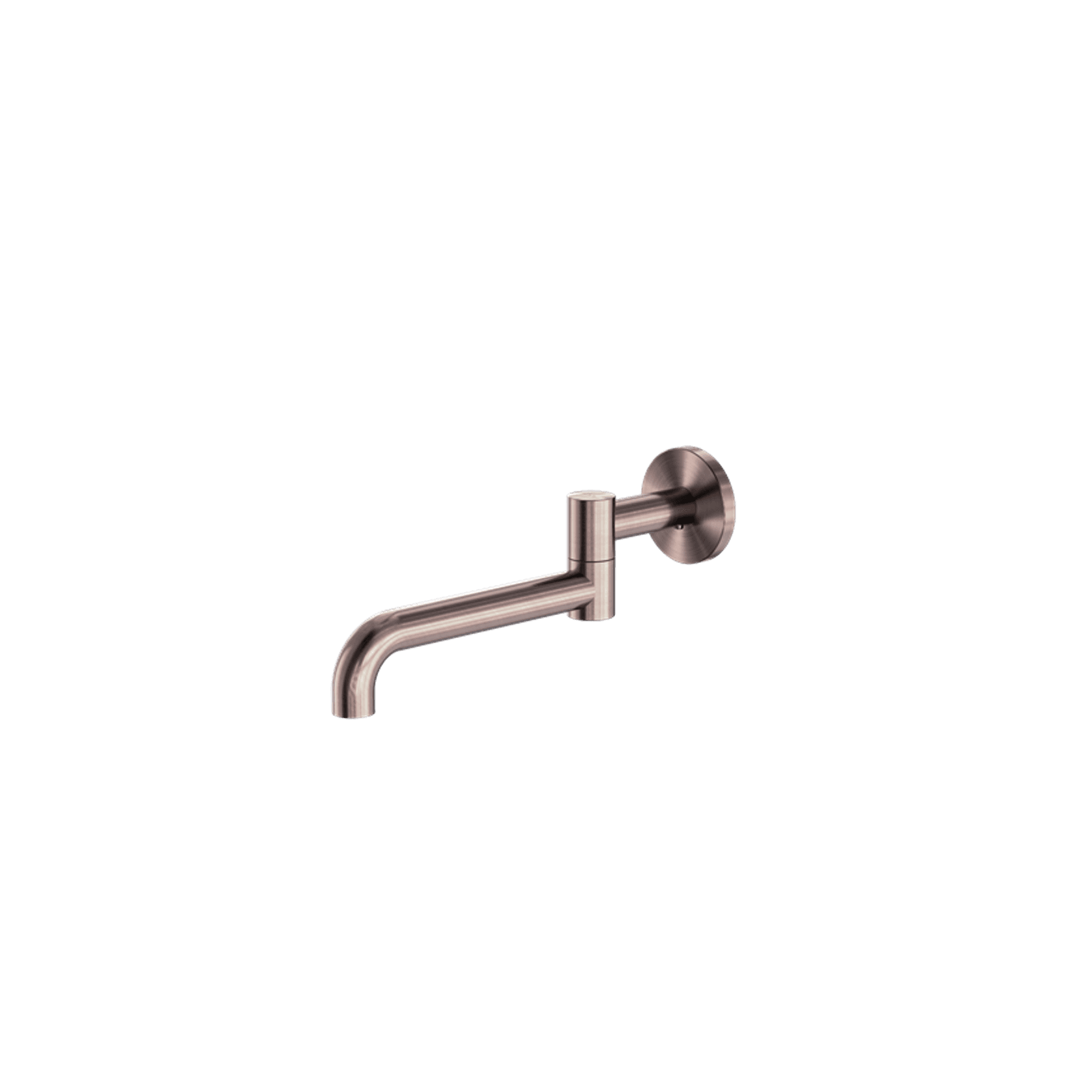 Mecca Wall Mounted Swivel Bath Spout Only 225mm Brushed Bronze gallery detail image