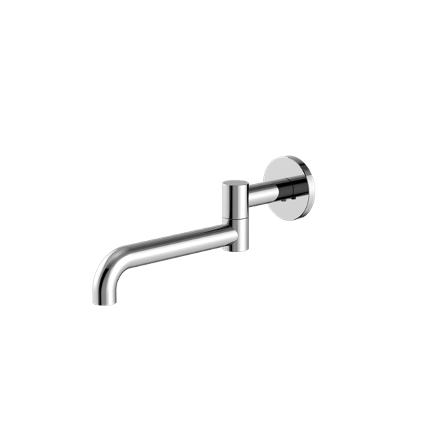 Mecca Wall Mounted Swivel Bath Spout Only 225mm Chrome gallery detail image