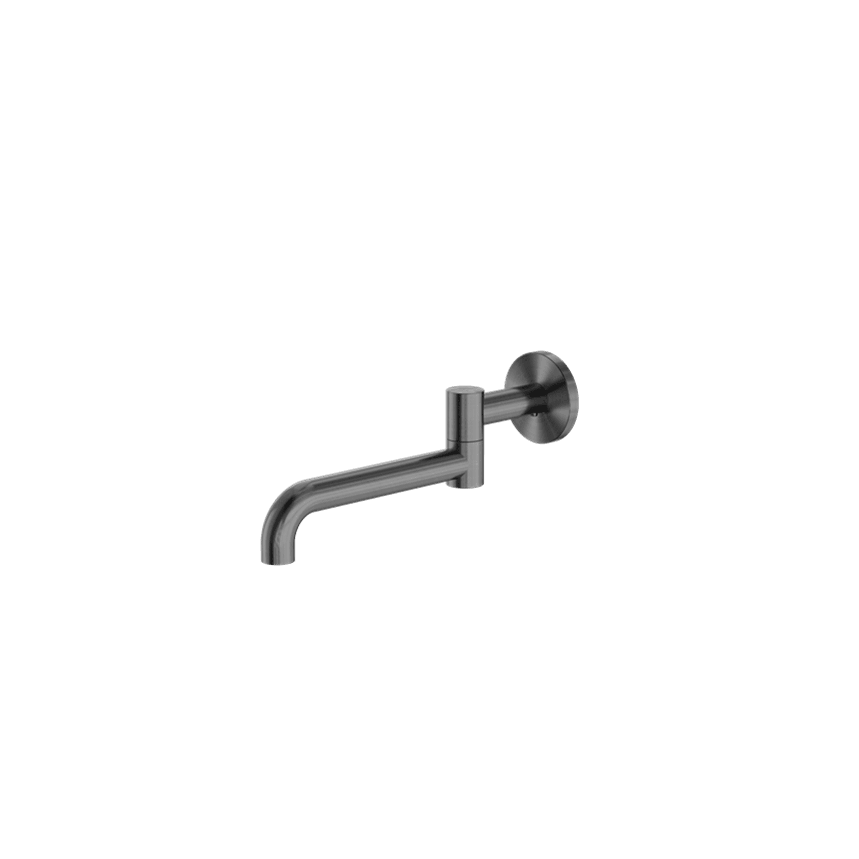 Mecca Wall Mounted Swivel Bath Spout Only 225mm Gun Metal gallery detail image