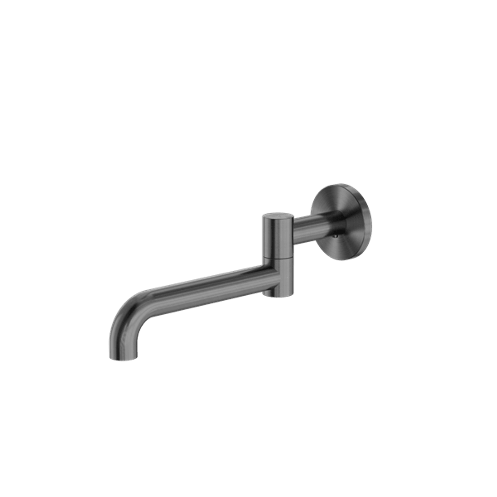 Mecca Wall Mounted Swivel Bath Spout Only 225mm Gun Metal gallery detail image