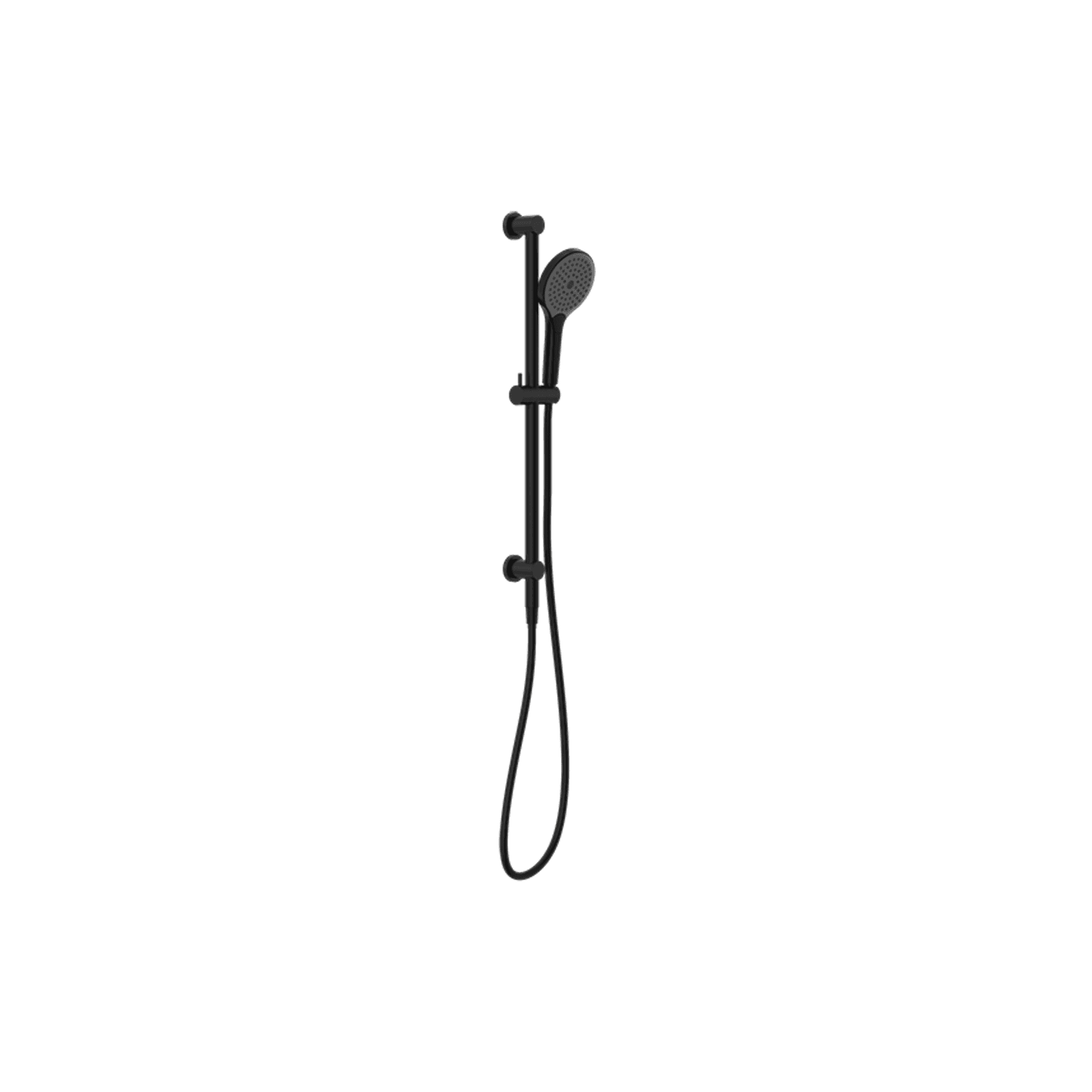Mecca Shower Rail With Air Shower II Matte Black gallery detail image
