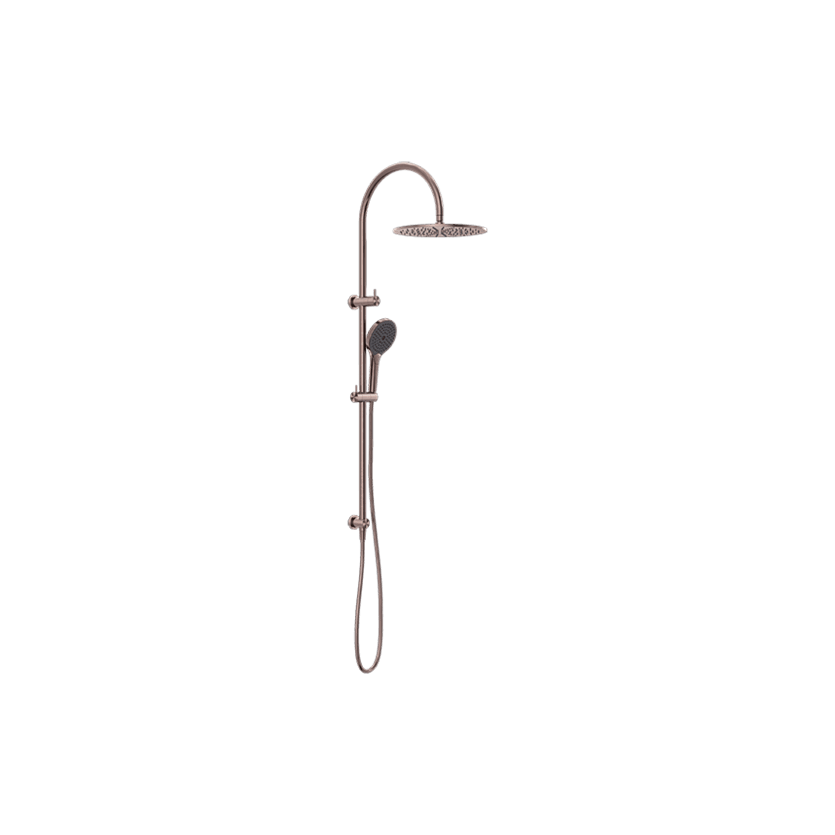 Mecca Twin Shower With Air Shower II Brushed Bronze gallery detail image