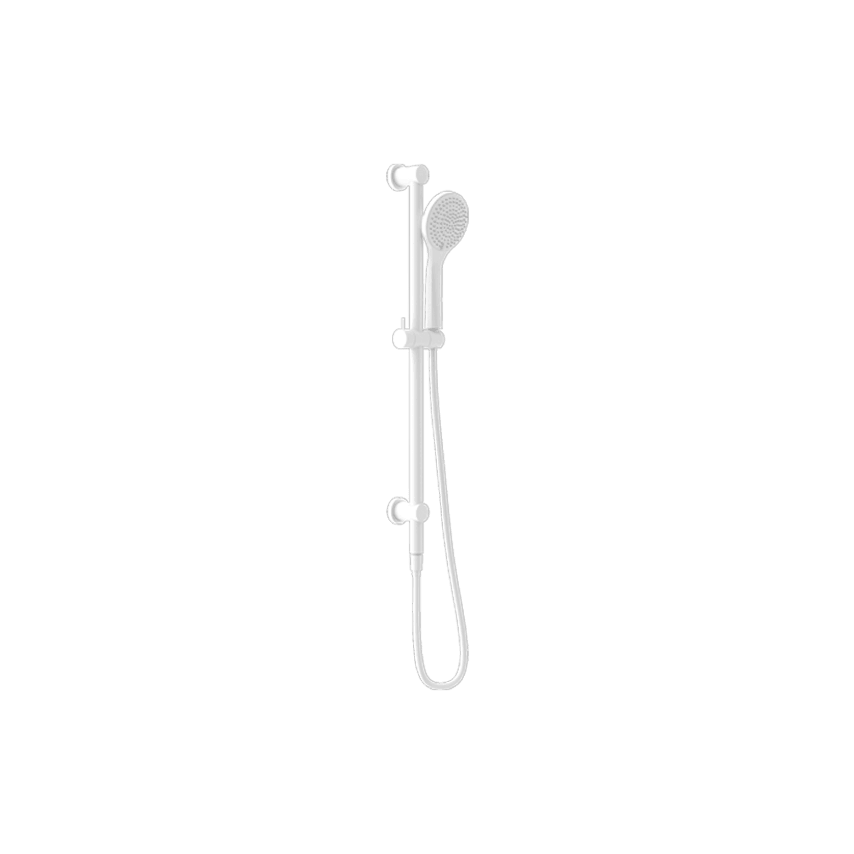 Mecca Shower Rail With Air Shower Matte White gallery detail image