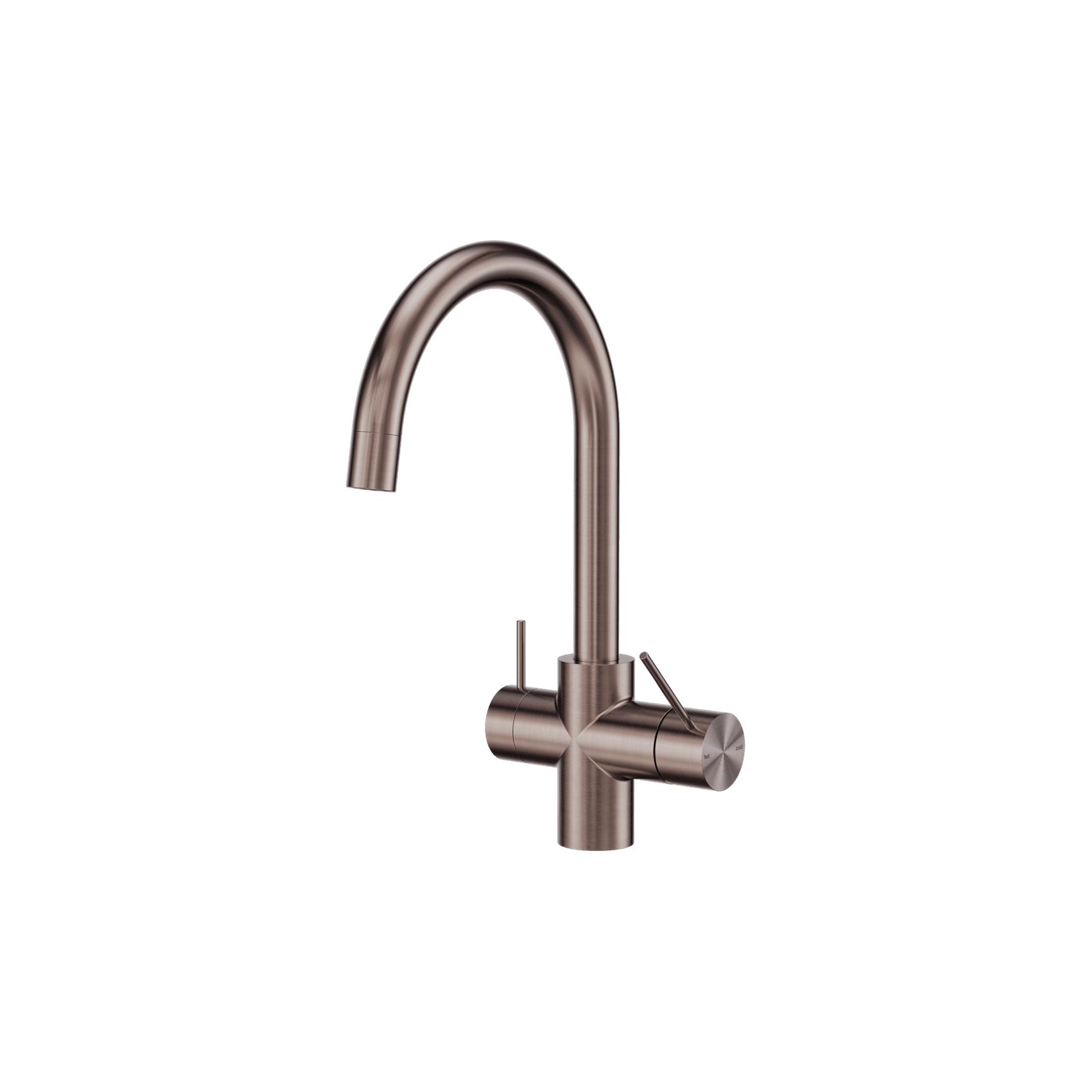 Mecca 3 Way Filtered Mixer Tap Brushed Bronze gallery detail image