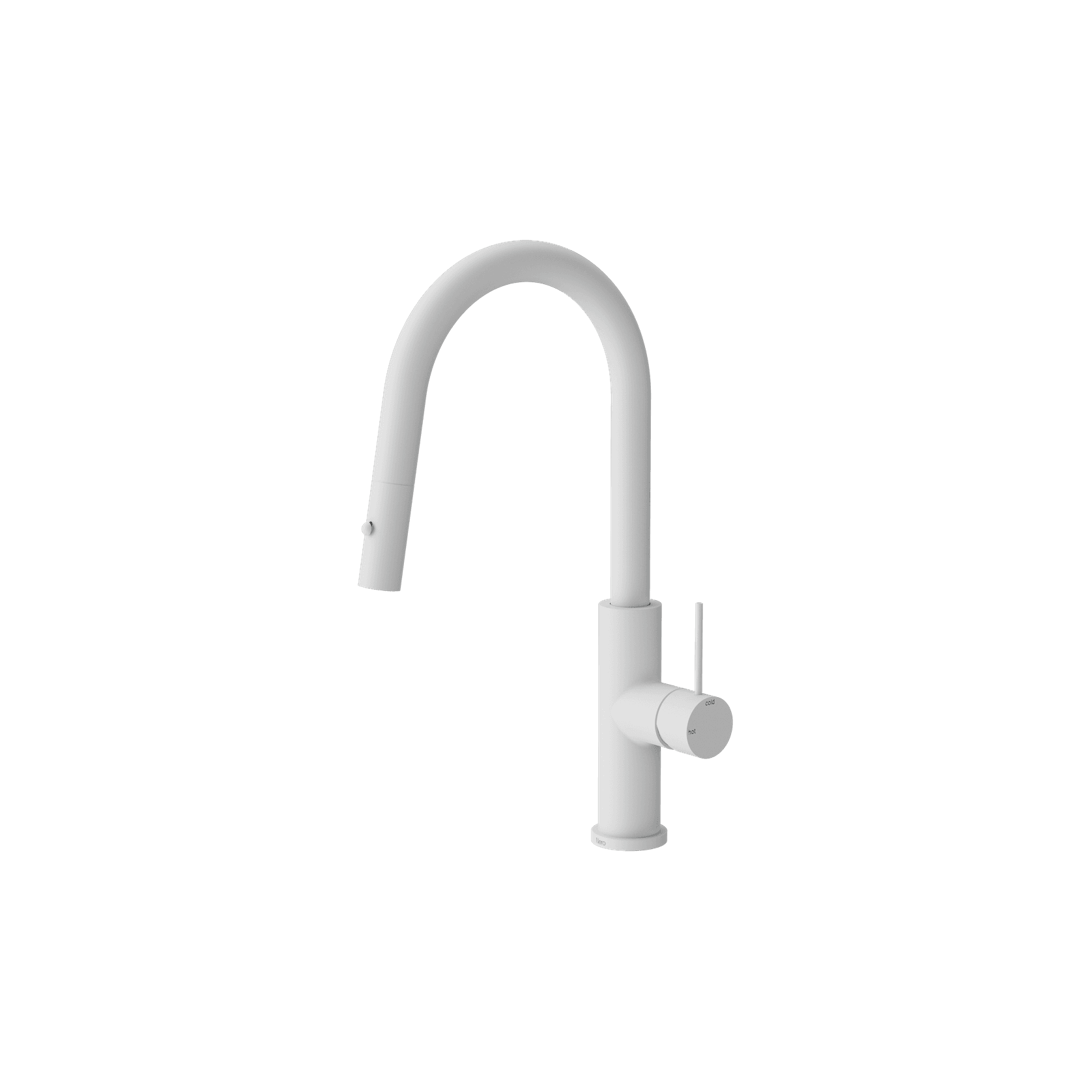 Mecca Smart Sensor Pull Out Kitchen Mixer Matte white gallery detail image