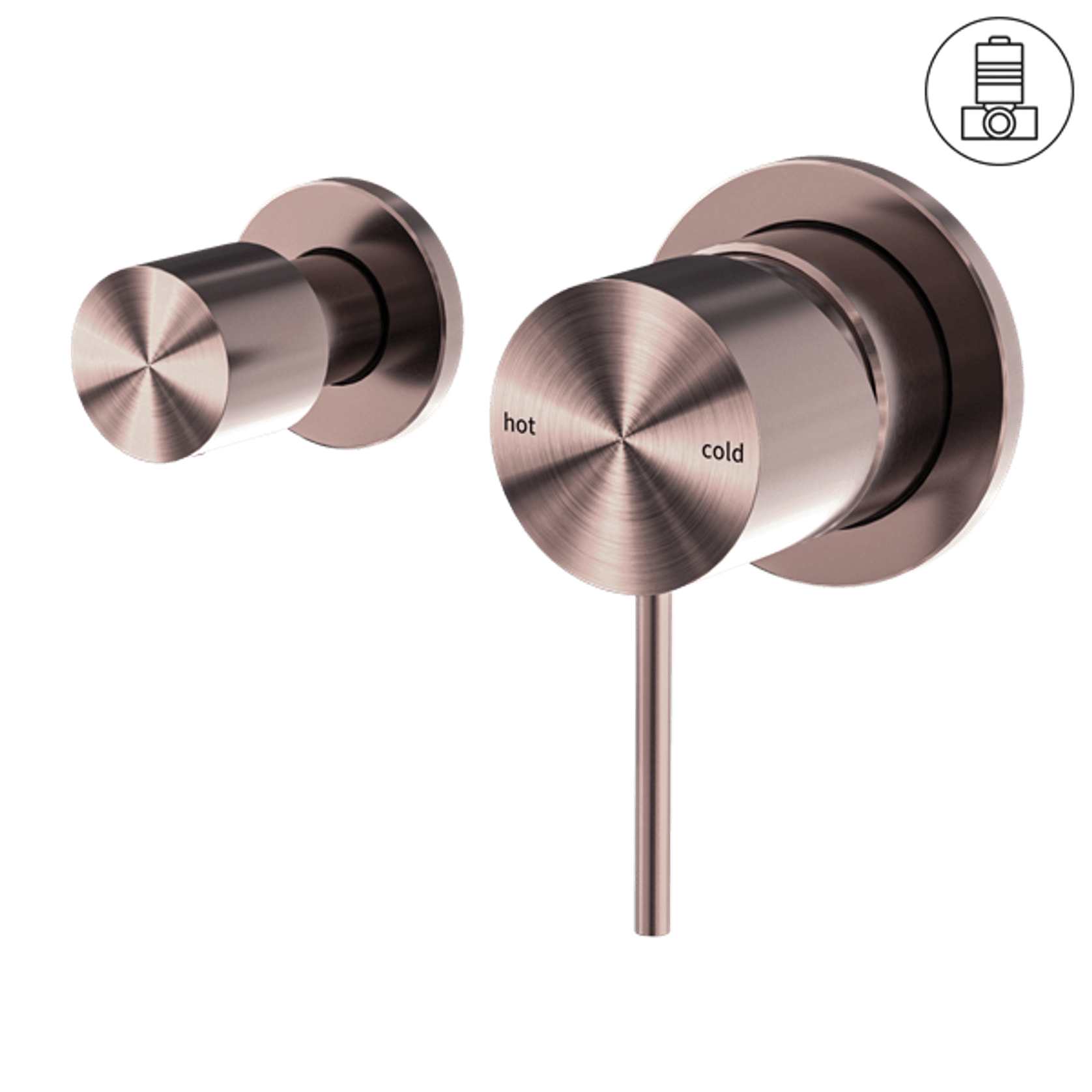 Mecca Shower Mixer With Horizontal 2 Way Divertor Brushed Bronze gallery detail image