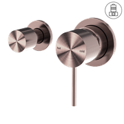 Mecca Shower Mixer With Horizontal 2 Way Divertor Brushed Bronze gallery detail image