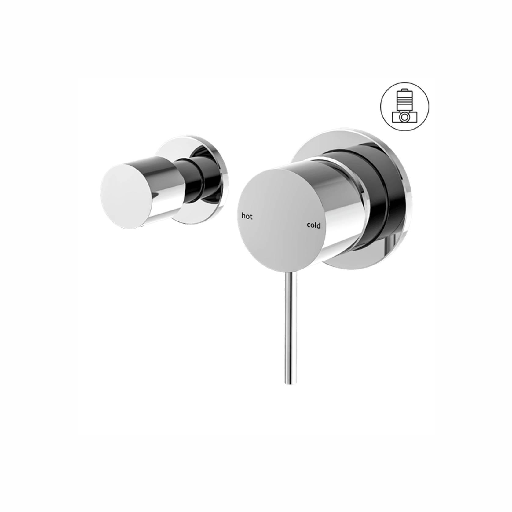 Mecca Shower Mixer With Horizontal 2 Way Divertor Chrome gallery detail image