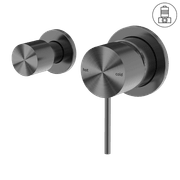 Mecca Shower Mixer With Horizontal 2 Way Divertor Gun Metal gallery detail image