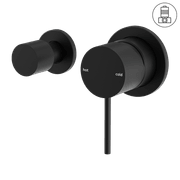 Mecca Shower Mixer With Horizontal 2 Way Divertor Matte Black gallery detail image