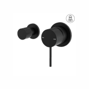 Mecca Shower Mixer With Horizontal 2 Way Divertor Matte Black gallery detail image