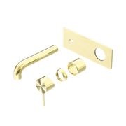 Mecca Wall Basin/Bath Mixer 260mm Trim Kits Only Brushed Gold gallery detail image