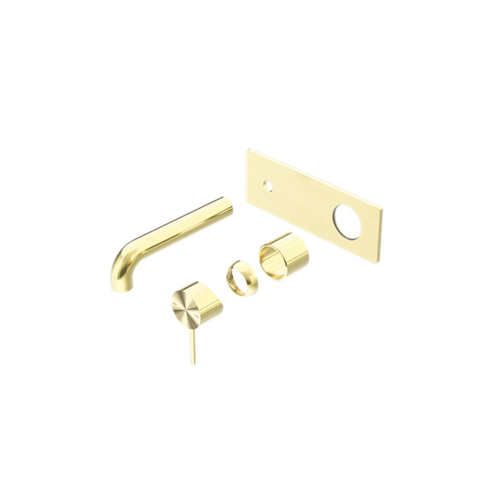 Mecca Wall Basin/Bath Mixer 120mm Trim Kits Only Brushed Gold gallery detail image