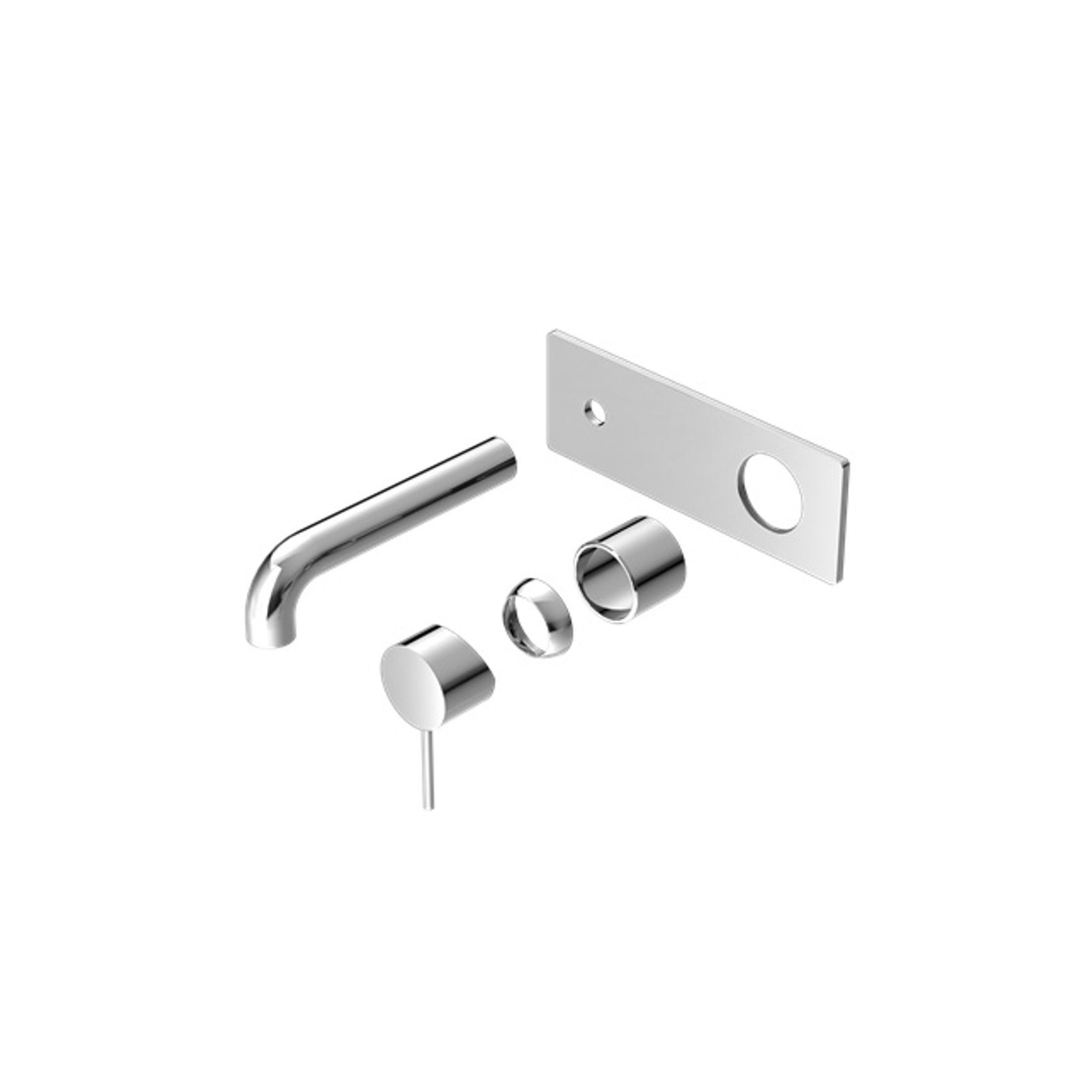 Mecca Wall Basin/Bath Mixer 230mm Trim Kits Only Chrome gallery detail image