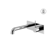 Mecca Wall Basin/Bath Mixer Handle Up 185mm Chrome gallery detail image