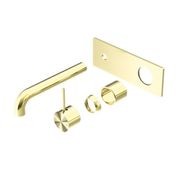 Mecca Wall Basin/Bath Mixer Handle Up 120mm Trim Kits Only Brushed Gold gallery detail image