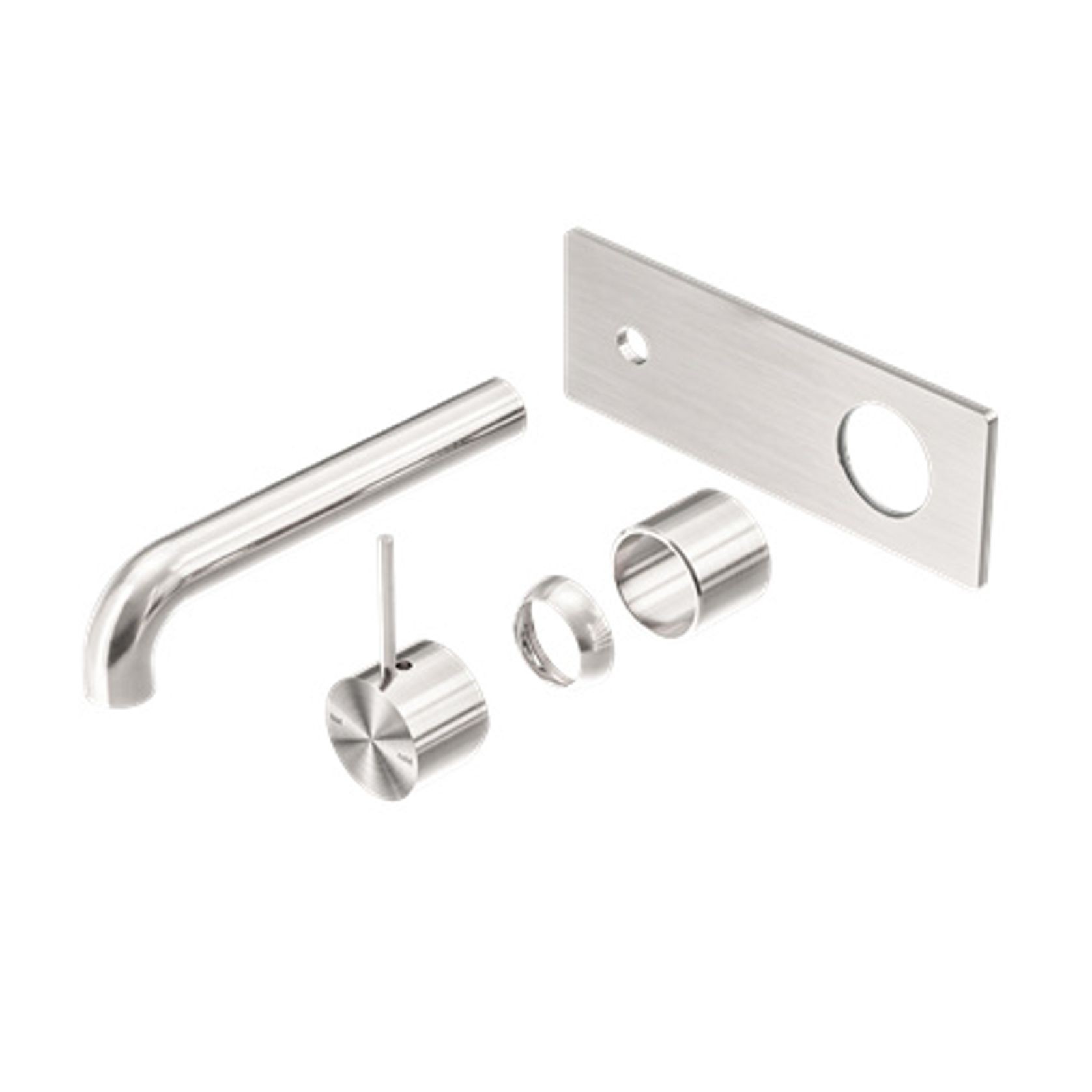 Mecca Wall Basin/Bath Mixer Handle Up 120mm Trim Kits Only Brushed Nickel gallery detail image