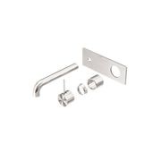 Mecca Wall Basin/Bath Mixer Handle Up 260mm Trim Kits Only Brushed Nickel gallery detail image