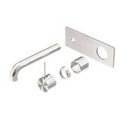 Mecca Wall Basin/Bath Mixer Handle Up 230mm Trim Kits Only Brushed Nickel gallery detail image