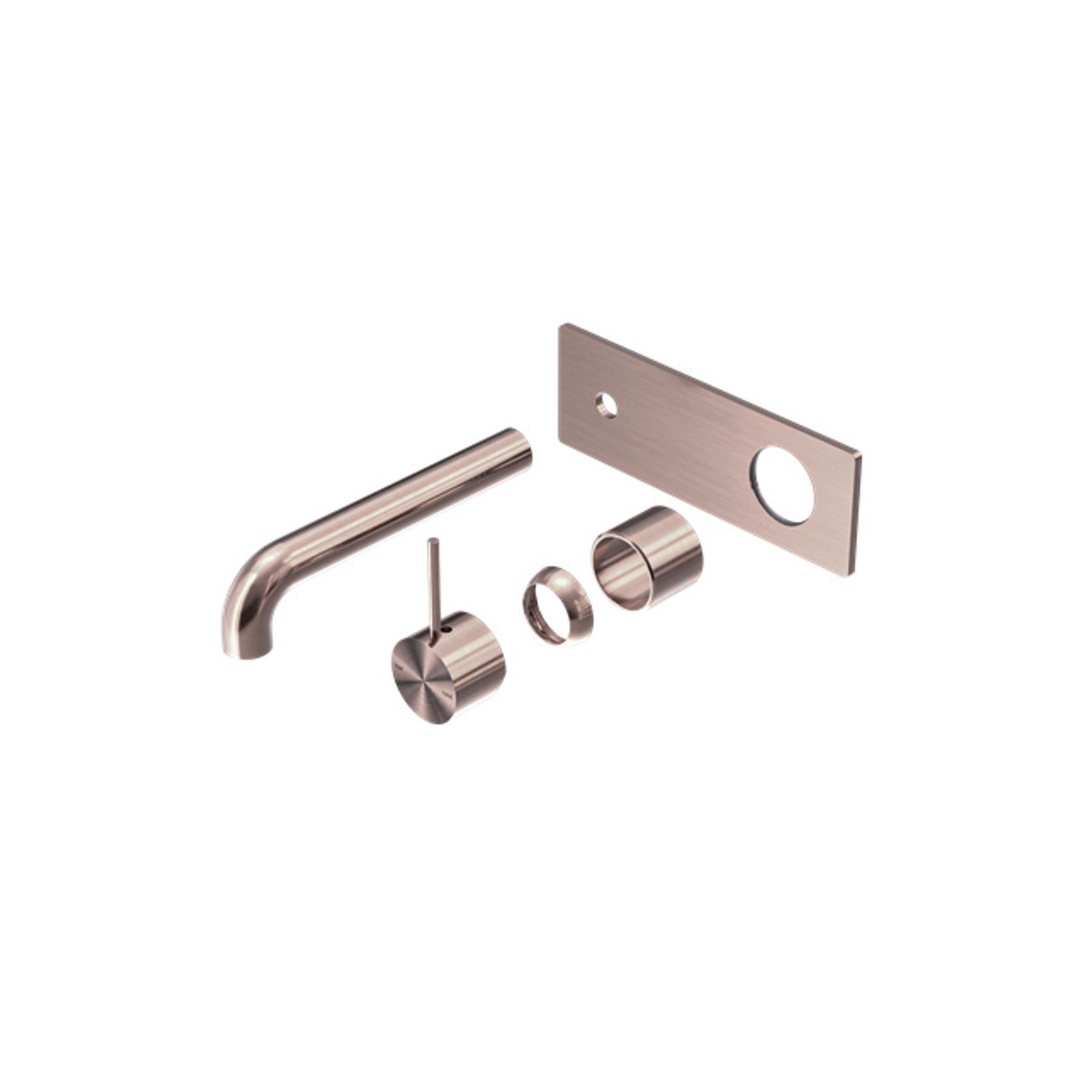 Mecca Wall Basin/Bath Mixer Handle Up 160mm Trim Kits Only Brushed Bronze gallery detail image