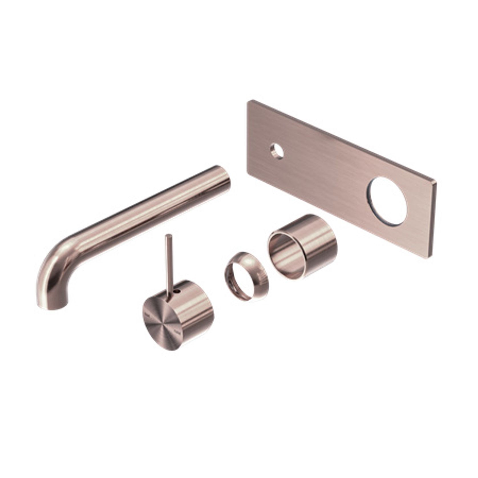 Mecca Wall Basin/Bath Mixer Handle Up 160mm Trim Kits Only Brushed Bronze gallery detail image
