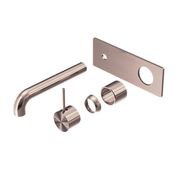 Mecca Wall Basin/Bath Mixer Handle Up 160mm Trim Kits Only Brushed Bronze gallery detail image