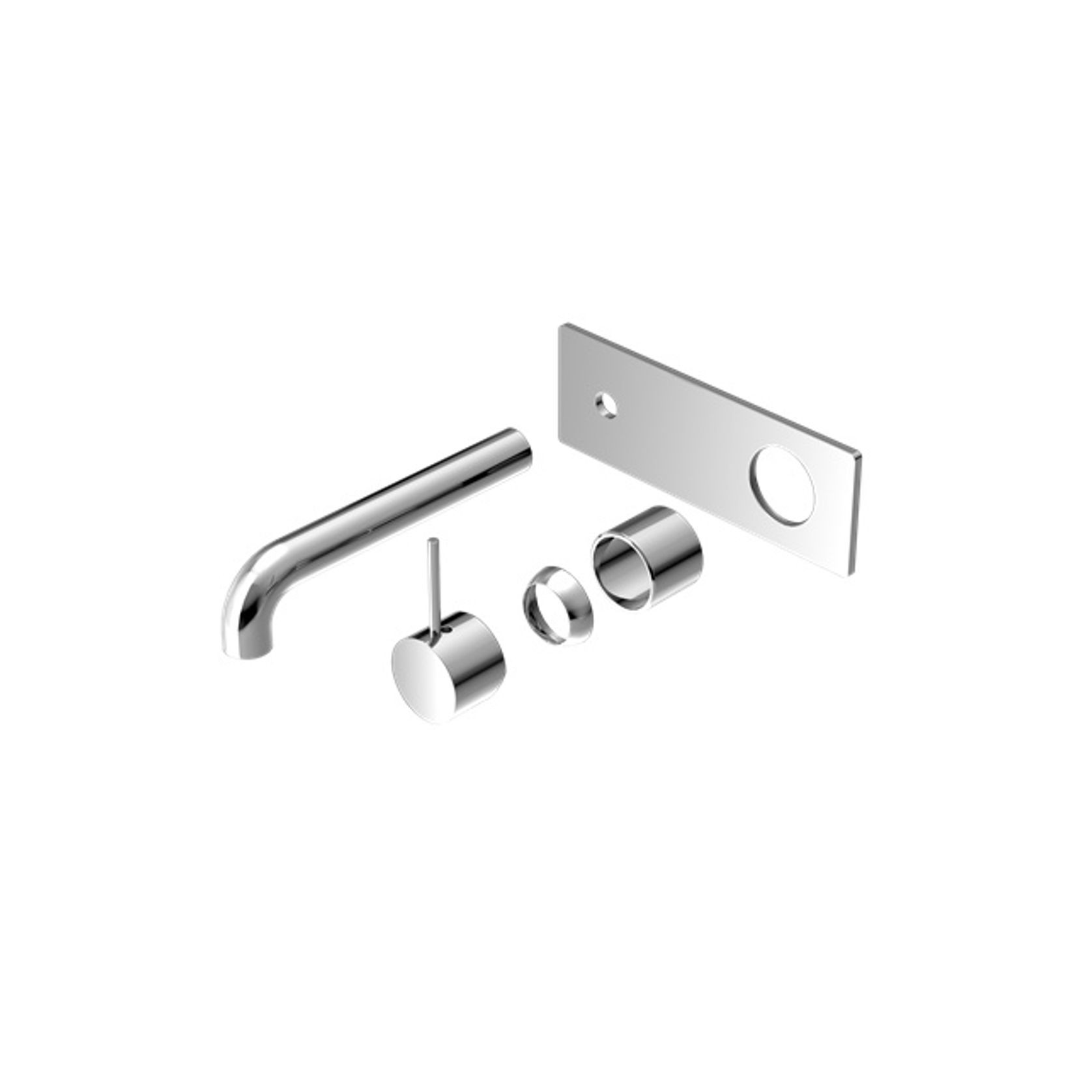 Mecca Wall Basin/Bath Mixer Handle Up 230mm Trim Kits Only Chrome gallery detail image