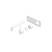 Mecca Wall Basin/Bath Mixer Handle Up 120mm Trim Kits Only Matte White gallery detail image