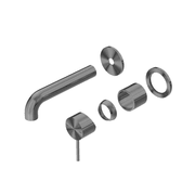 Mecca Wall Basin/Bath Mixer Separate Back Plate 185mm Trim Kits Only Gun Metal gallery detail image