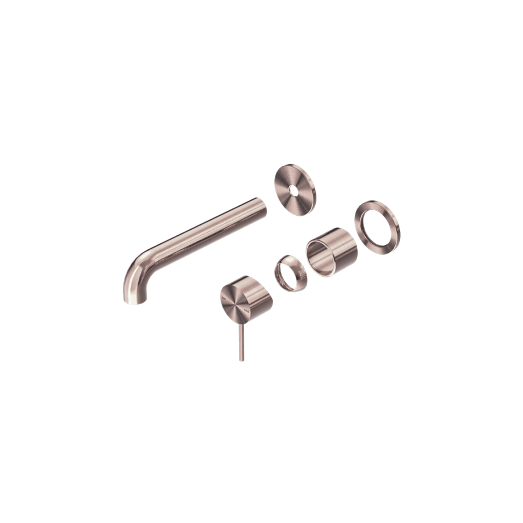Mecca Wall Basin/Bath Mixer Separate Back Plate 120mm Trim Kits Only Brushed Bronze gallery detail image