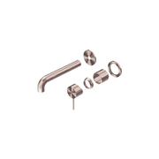 Mecca Wall Basin/Bath Mixer Separate Back Plate 120mm Trim Kits Only Brushed Bronze gallery detail image