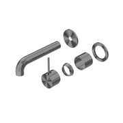 Mecca Wall Basin/Bath Mixer Separate Back Plate Handle Up 160mm Trim Kits Only Gun Metal gallery detail image
