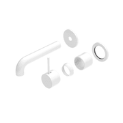 Mecca Wall Basin/Bath Mixer Separate Back Plate Handle Up 260mm Trim Kits Only Matte White gallery detail image