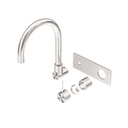 Mecca Wall Basin/Bath Mixer Swivel Spout Handle Up Trim Kits Only Brushed Nickel gallery detail image
