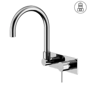 Mecca Wall Basin/Bath Mixer Swivel Spout Chrome gallery detail image