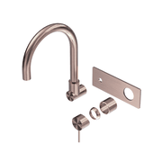 Mecca Wall Basin/Bath Mixer Swivel Spout Trim Kits Only Brushed Bronze gallery detail image